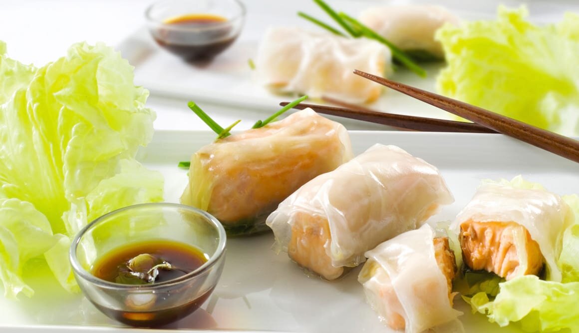 Rollitos de Salmón Noruego fresco