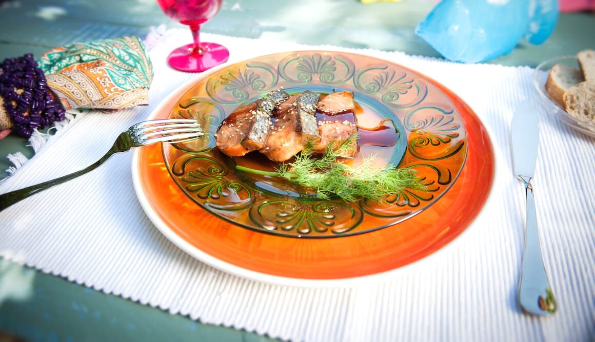 Lomos de Salmón Noruego fresco con teriyaki by Hung Fai