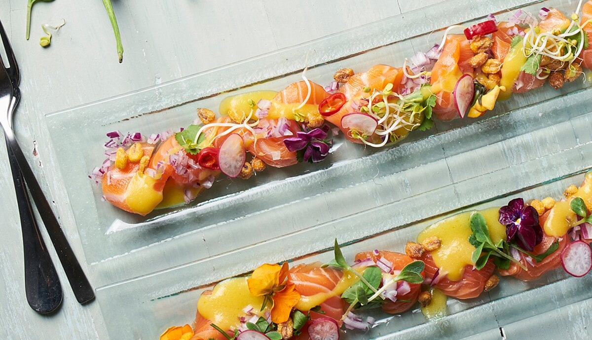 Tiradito de Salmón Noruego fresco