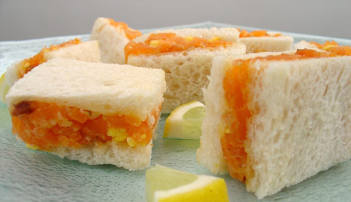 Sandwich de Salmón Noruego ahumado