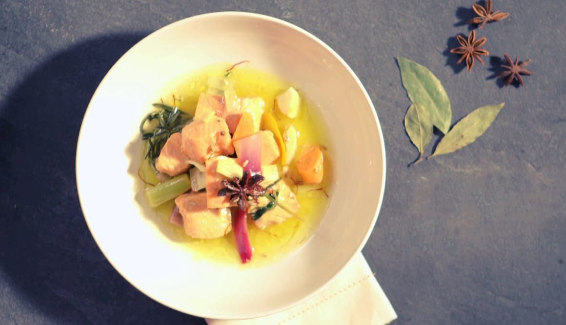 Trucha del Fiordo de Noruega en escabeche by Hung Fai