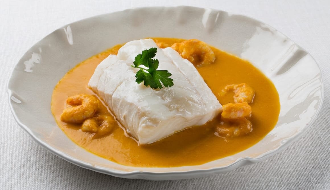 Lomo de Skrei en salsa marinera