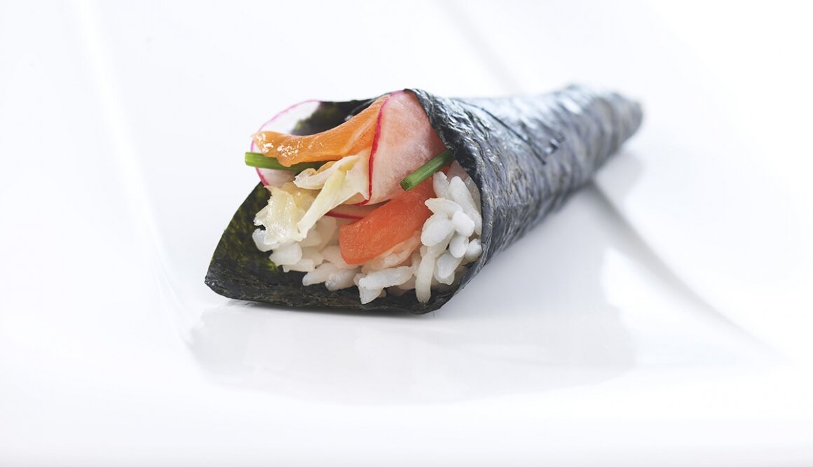 Temaki Sushi con Salmón Noruego fresco
