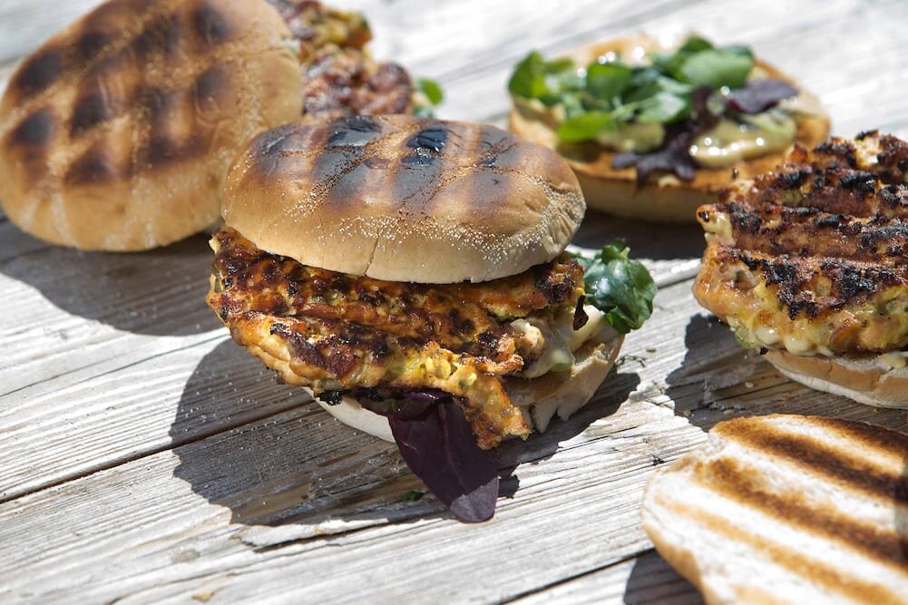 Hamburguesa reina de Salmón Noruego fresco