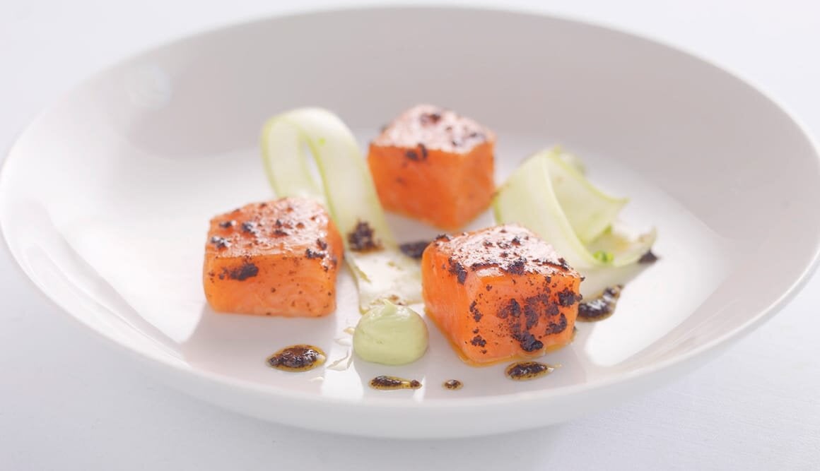 Trucha del Fiordo de Noruega con salsa de pimienta