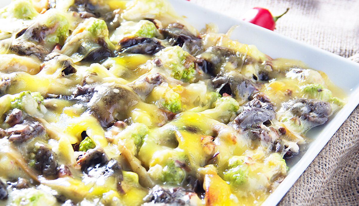 Bacalao Noruego tradicional Diván en Brócolis gratinado