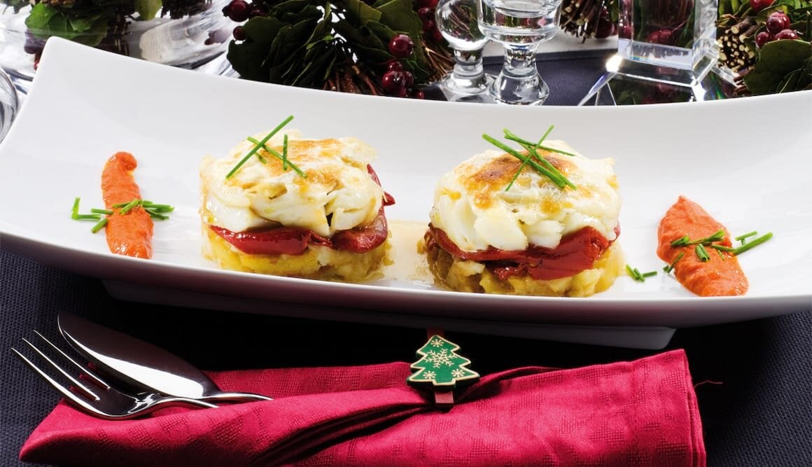 Pastel de Bacalao Noruego tradicional gratinado