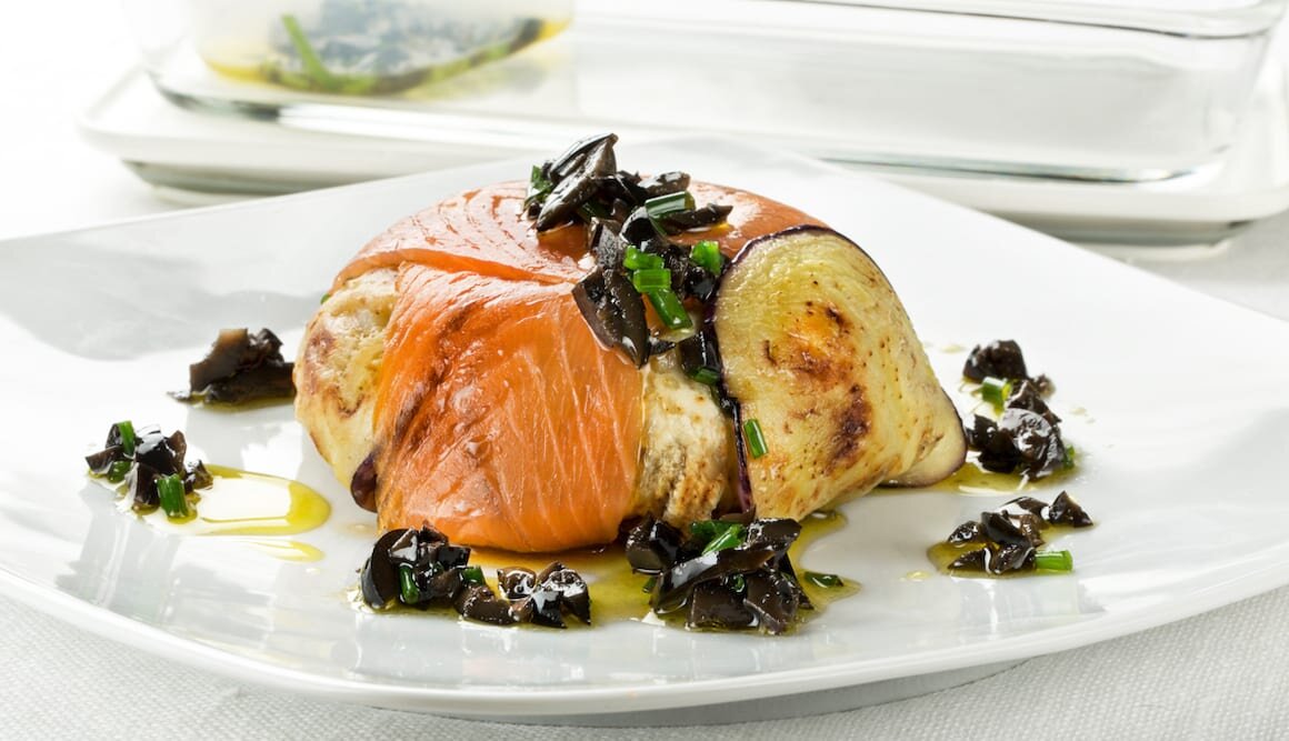 Carlota de Salmón Noruego ahumado