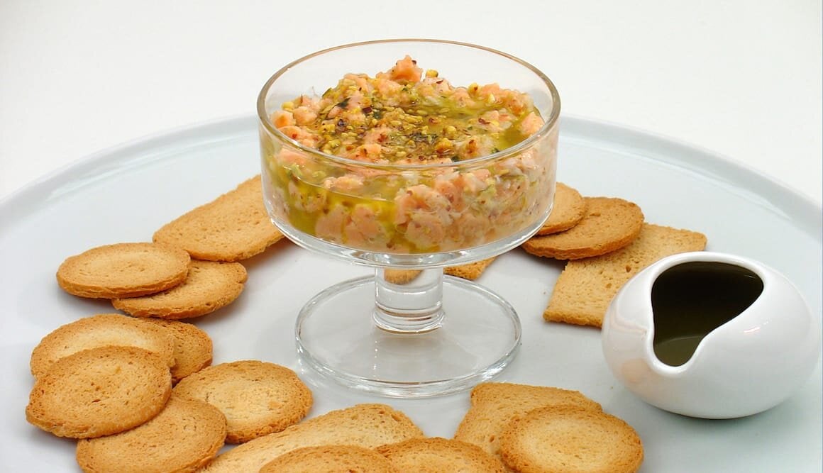 Ceviche de Salmón Noruego fresco