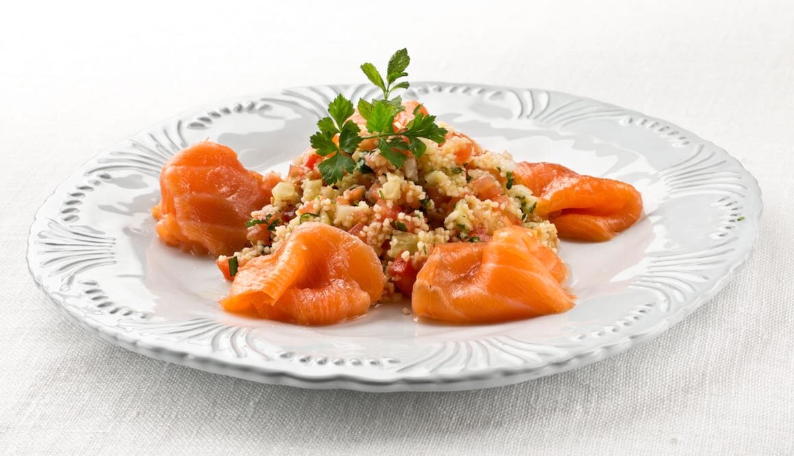 Taboulé de Salmón Noruego Ahumado
