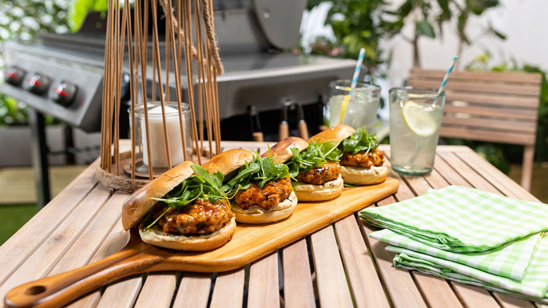 Hamburguesa de salmón noruego