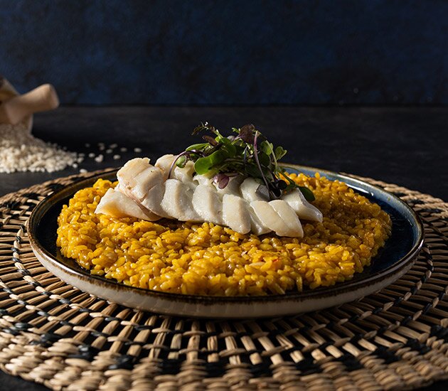 Arroz de levante con skrei noruego