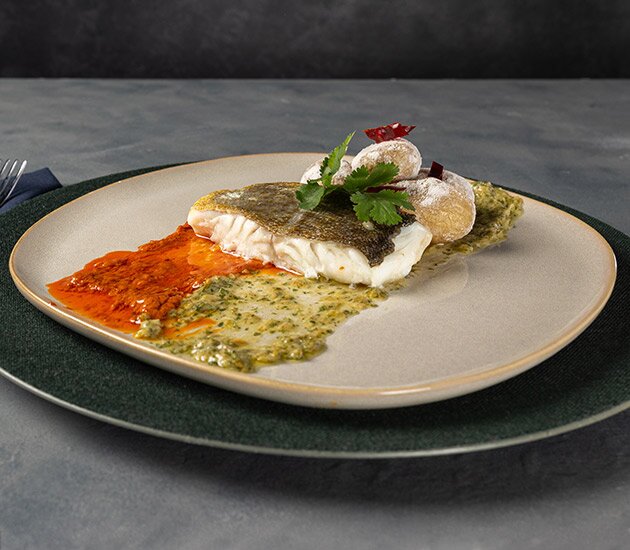 Skrei noruego con mojo picón