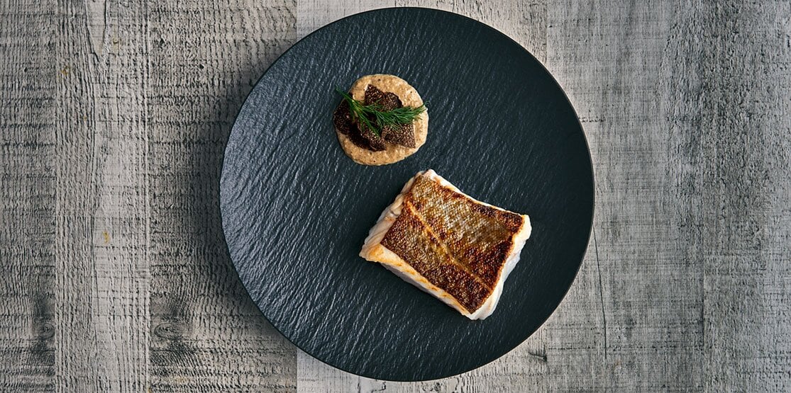 Skrei al horno con trufa negra