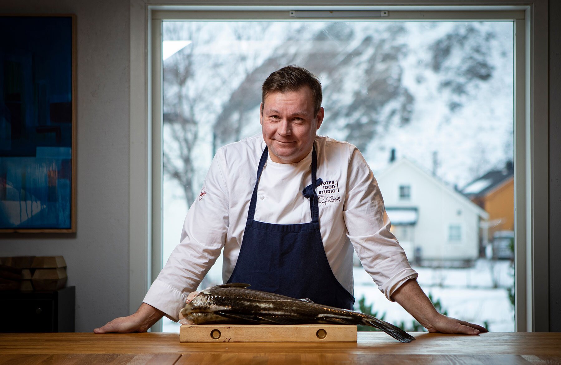 Chef Roy Magne Berglund con skrei